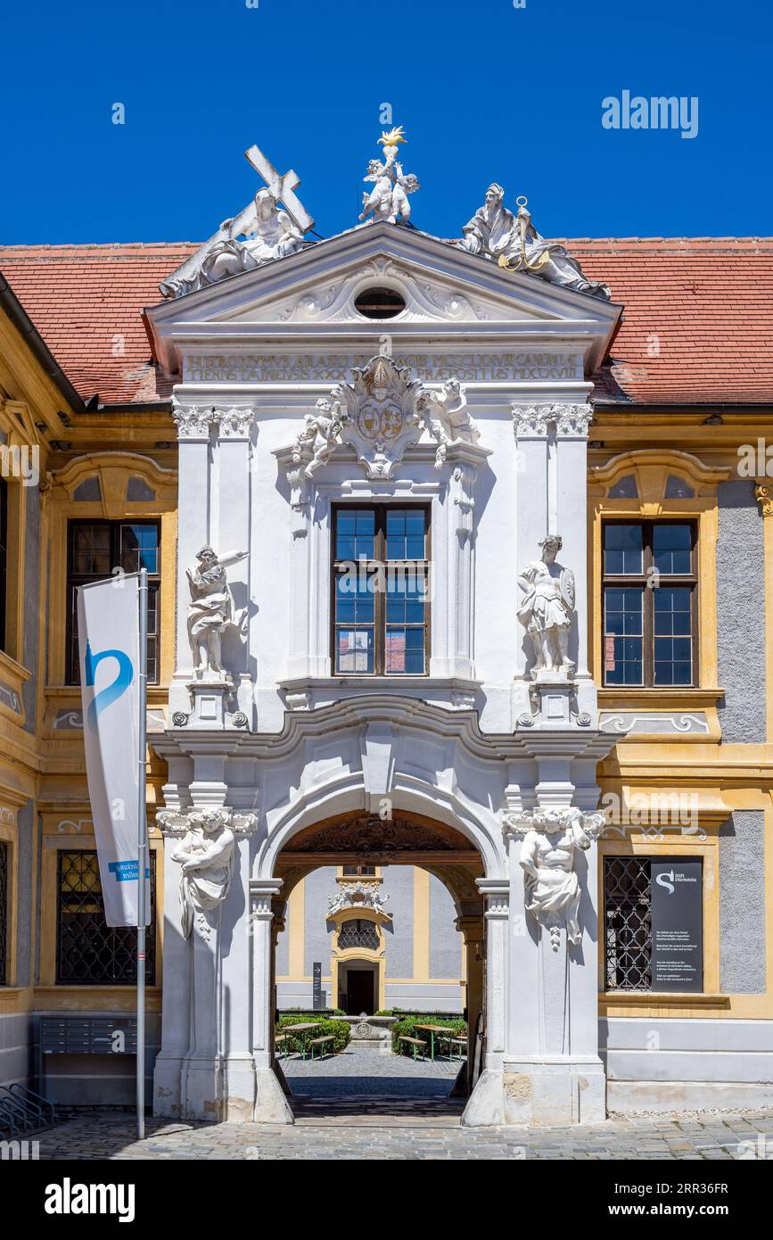 Abbazia di Durnstein (Stift Durnstein), Durnstein, bassa Austria, Austria Foto Stock