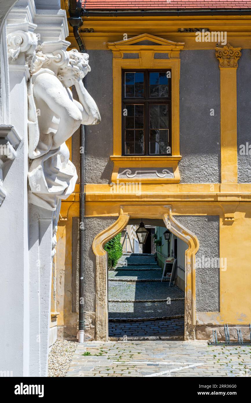 Abbazia di Durnstein (Stift Durnstein), Durnstein, bassa Austria, Austria Foto Stock