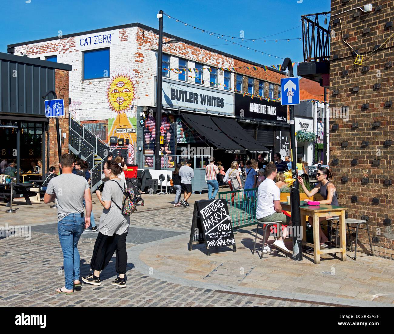 Humber Street a Hull, Humberside, East Yorkshire, Inghilterra Regno Unito Foto Stock