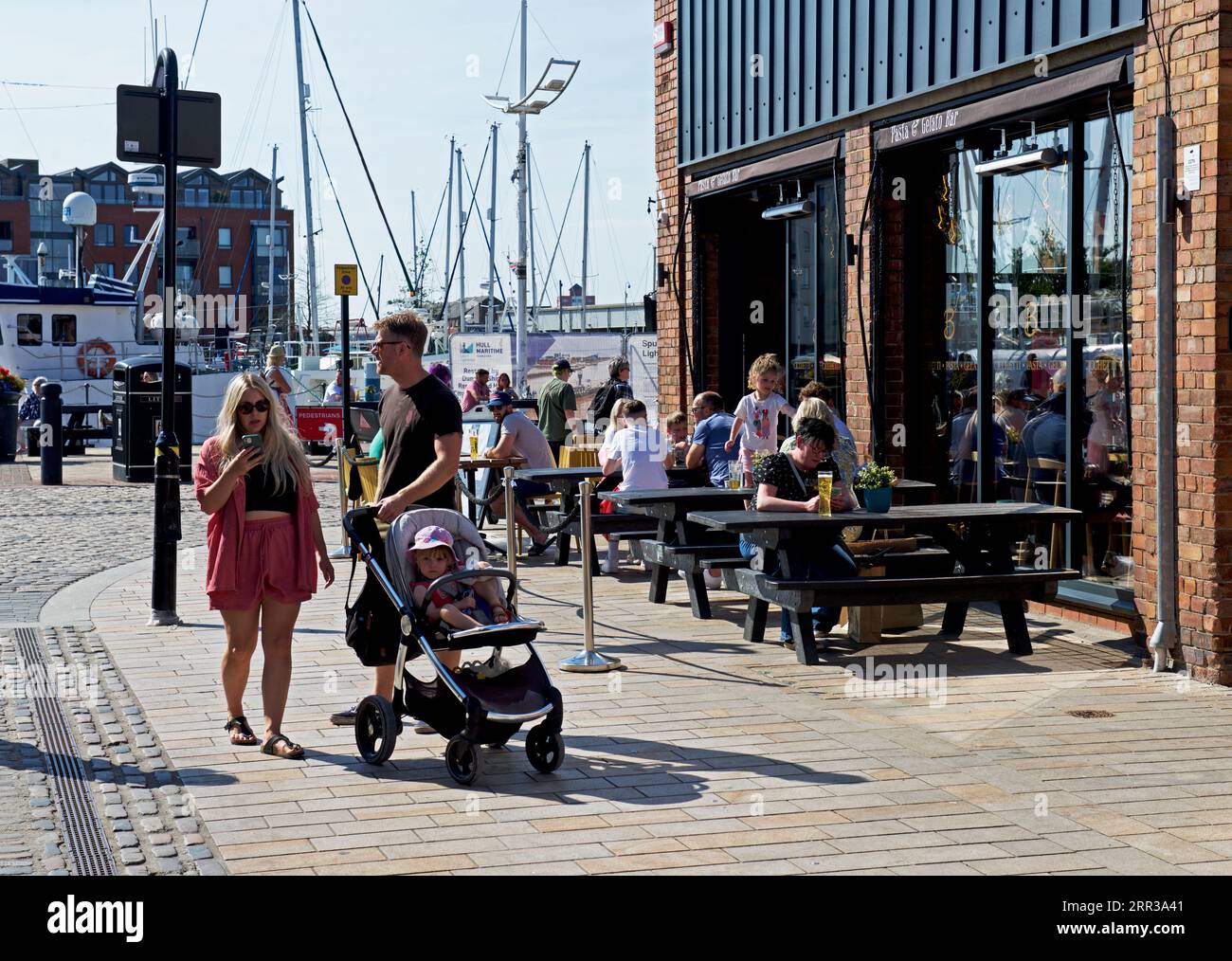 Humber Street a Hull, Humberside, East Yorkshire, Inghilterra Regno Unito Foto Stock