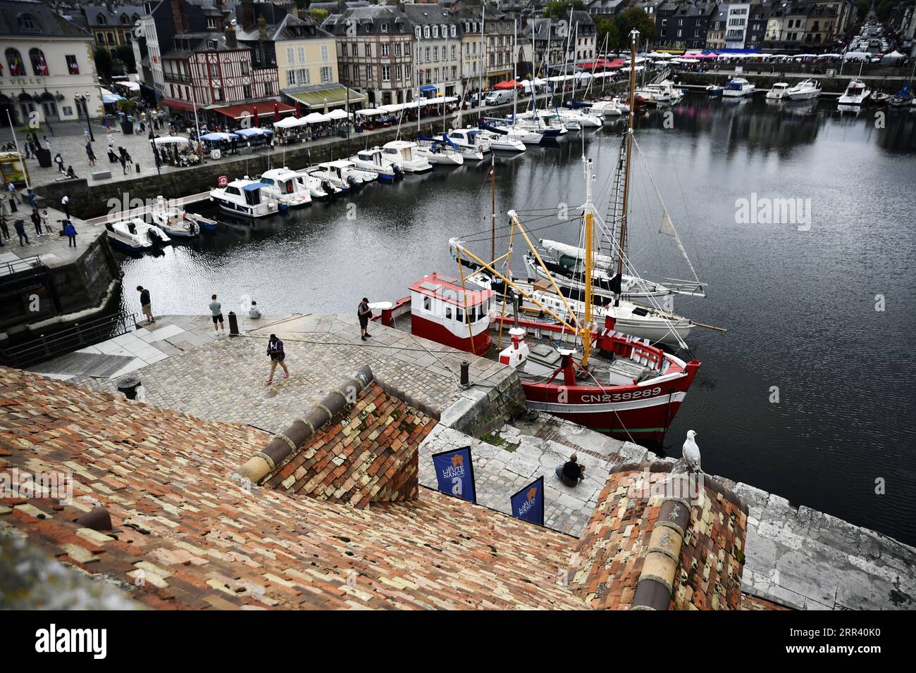 Porto vecchio di Honfleur - Calvados - Francia Foto Stock