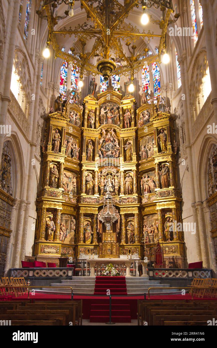 Cappella de Mayor nella cattedrale di Burgos. Capilla de Mayor en la catedral de Burgos Foto Stock