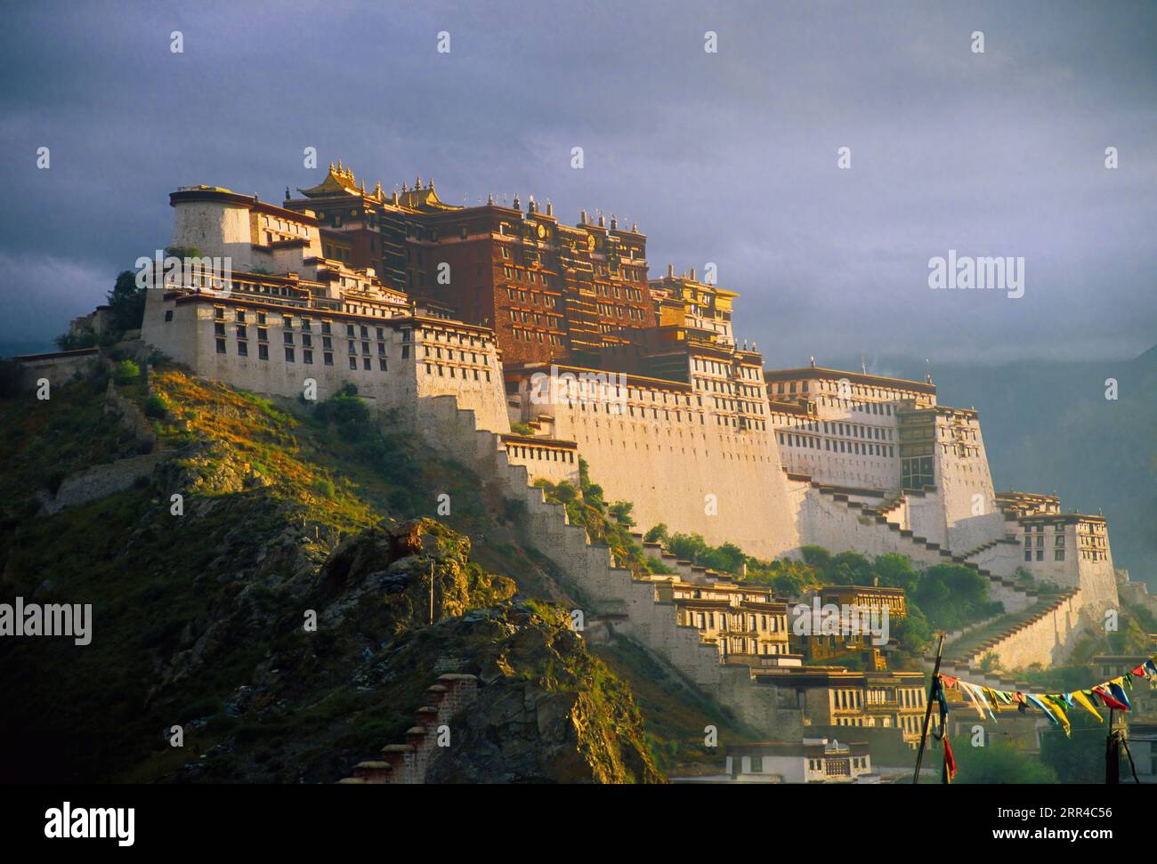 Potala Palace all'alba, Lhasa, Tibet Foto Stock