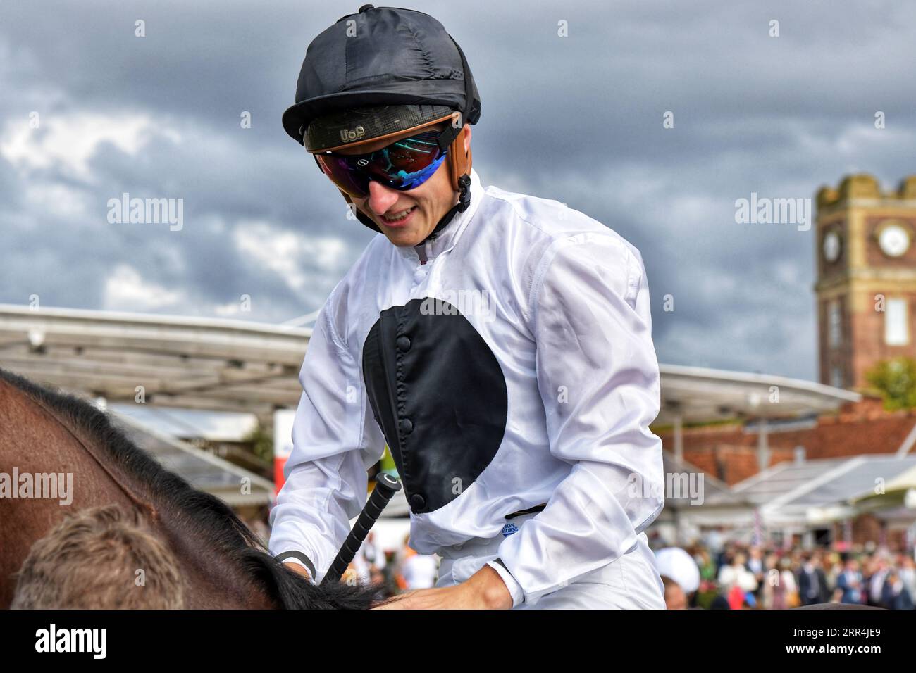 Horse Sketch e fantino Tom Marquand Foto Stock