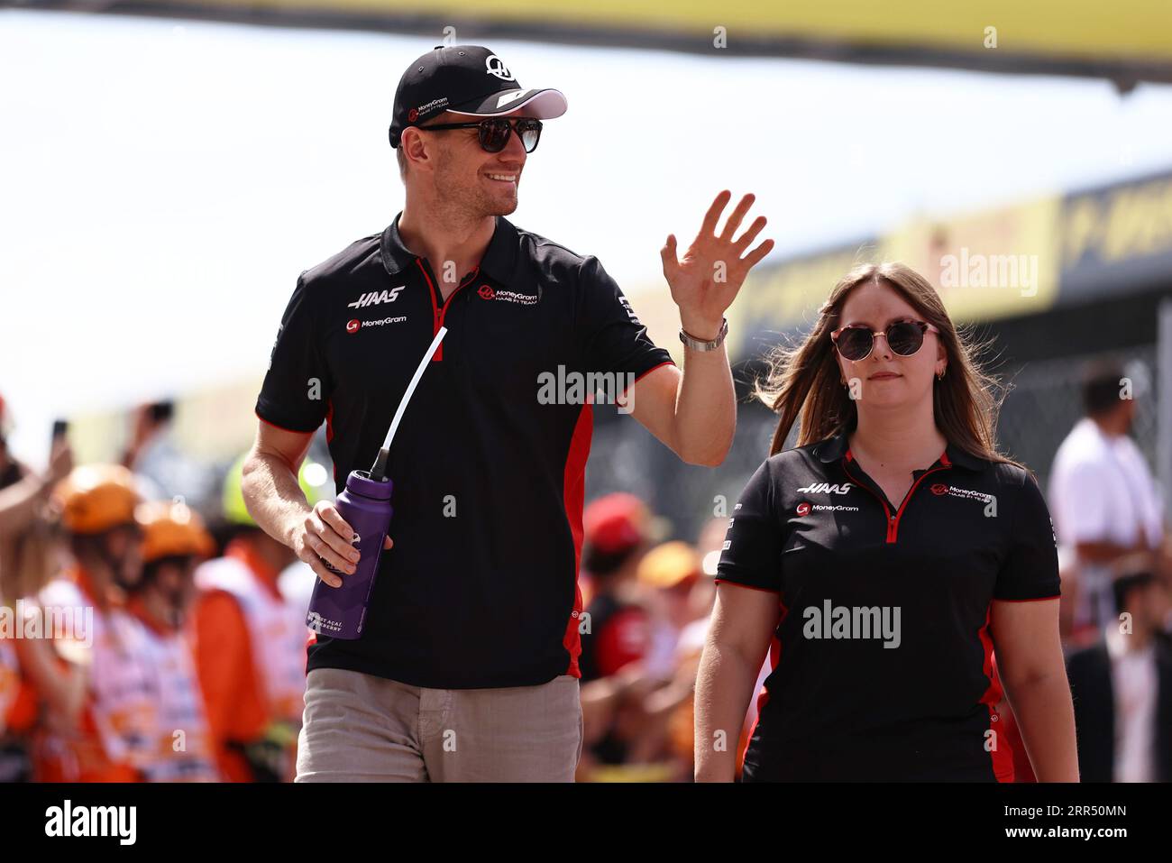 Monza, Italia. 3 settembre 2023. MONZA, Italia, 3. Settembre 2023; #27, Nico HUELKENBERG, HULKENBERG, GER, Haas F1 Team, Parco di Monza, autodromo, Formula 1, F1, gran Premio d'Italia, Grosser Preis von Italien, GP d'Italie, Motorsport, Formel1, Honorarpflichtiges foto, immagine a pagamento, Copyright © Jun QIAN/ATP Images (QIAN Jun/ATP/SPP) credito: SPP Sport Press Photo. /Alamy Live News Foto Stock