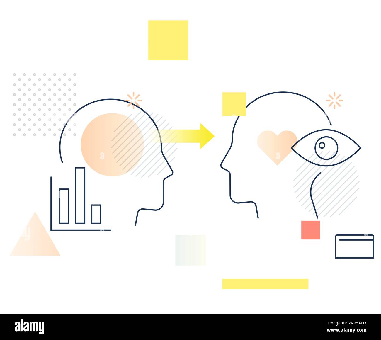 Metodi di ricerca - dati qualitativi - icona Stock come file EPS 10 Illustrazione Vettoriale