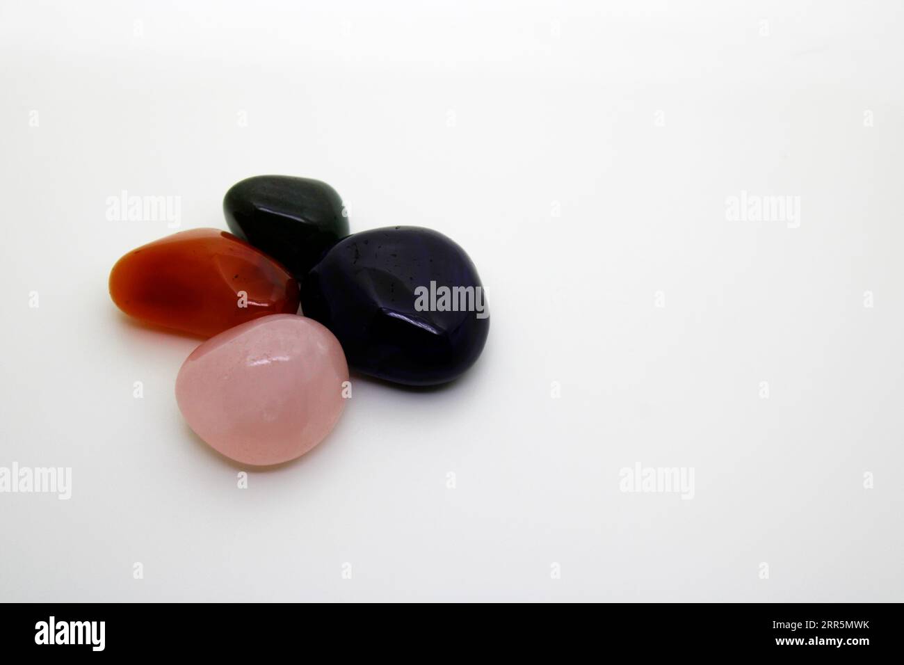 Pietre al quarzo di diversi colori Foto Stock