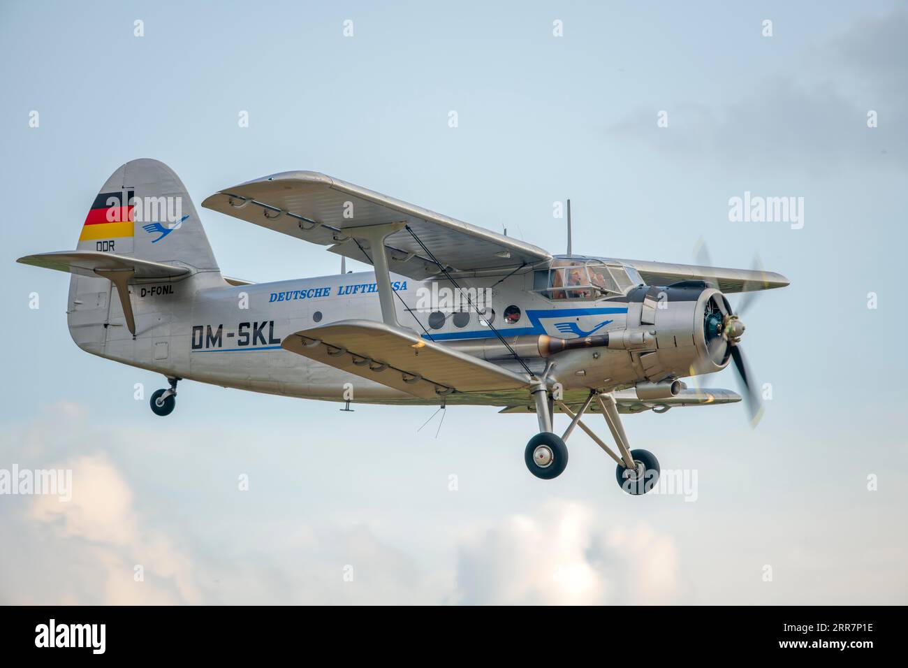 Antonov An-2, il biplano più grande del mondo, Lufthansa Rinteln Germania Foto Stock