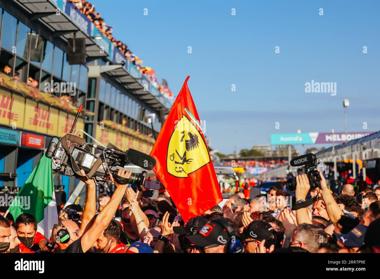 MELBOURNE, AUSTRALIA, 10 APRILE: Atmosfera al Gran Premio di Formula 1 australiano 2022 il 10 aprile 2022 Foto Stock