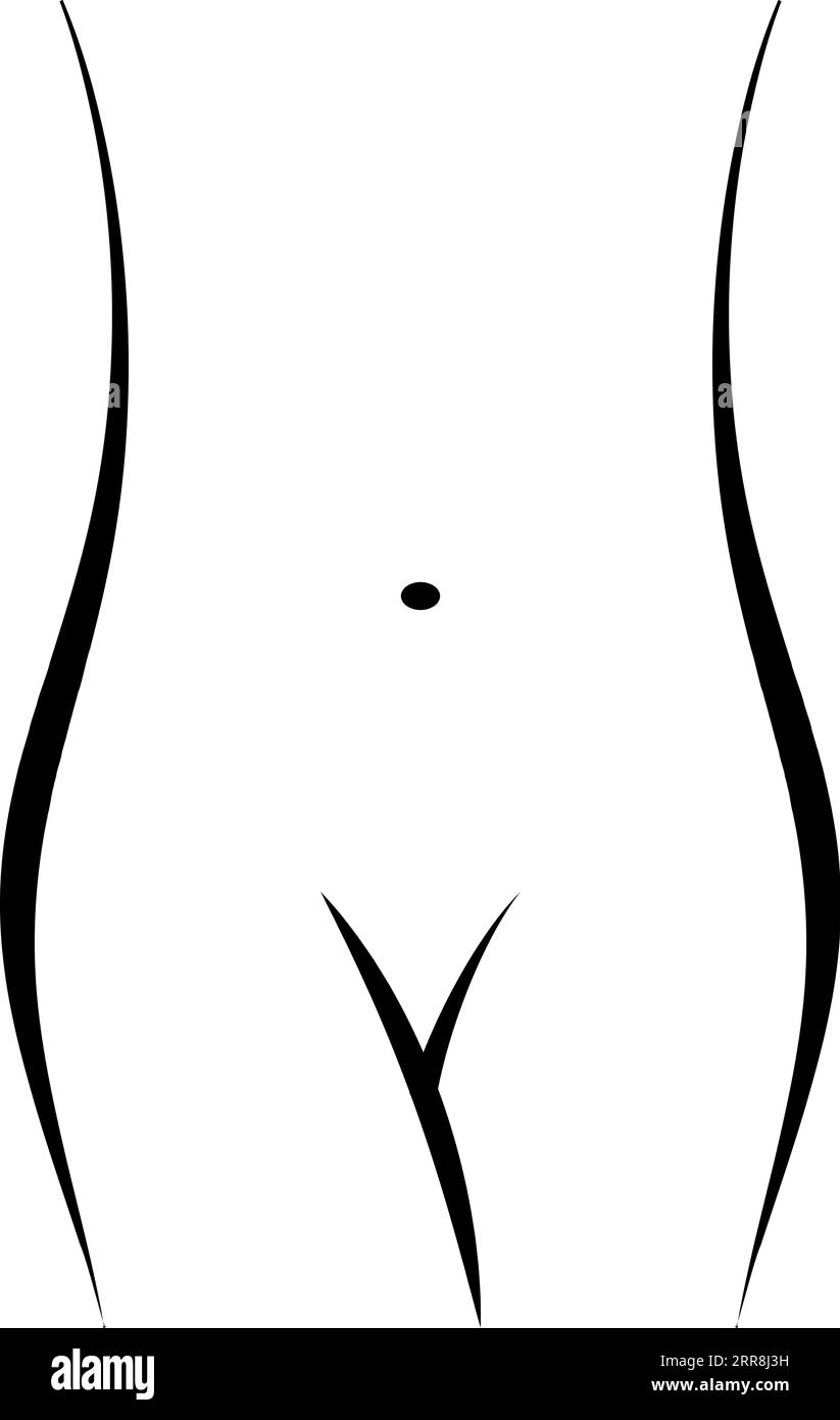 Figura femminile anche vita sottile perdita di peso processo aumento di peso Illustrazione Vettoriale