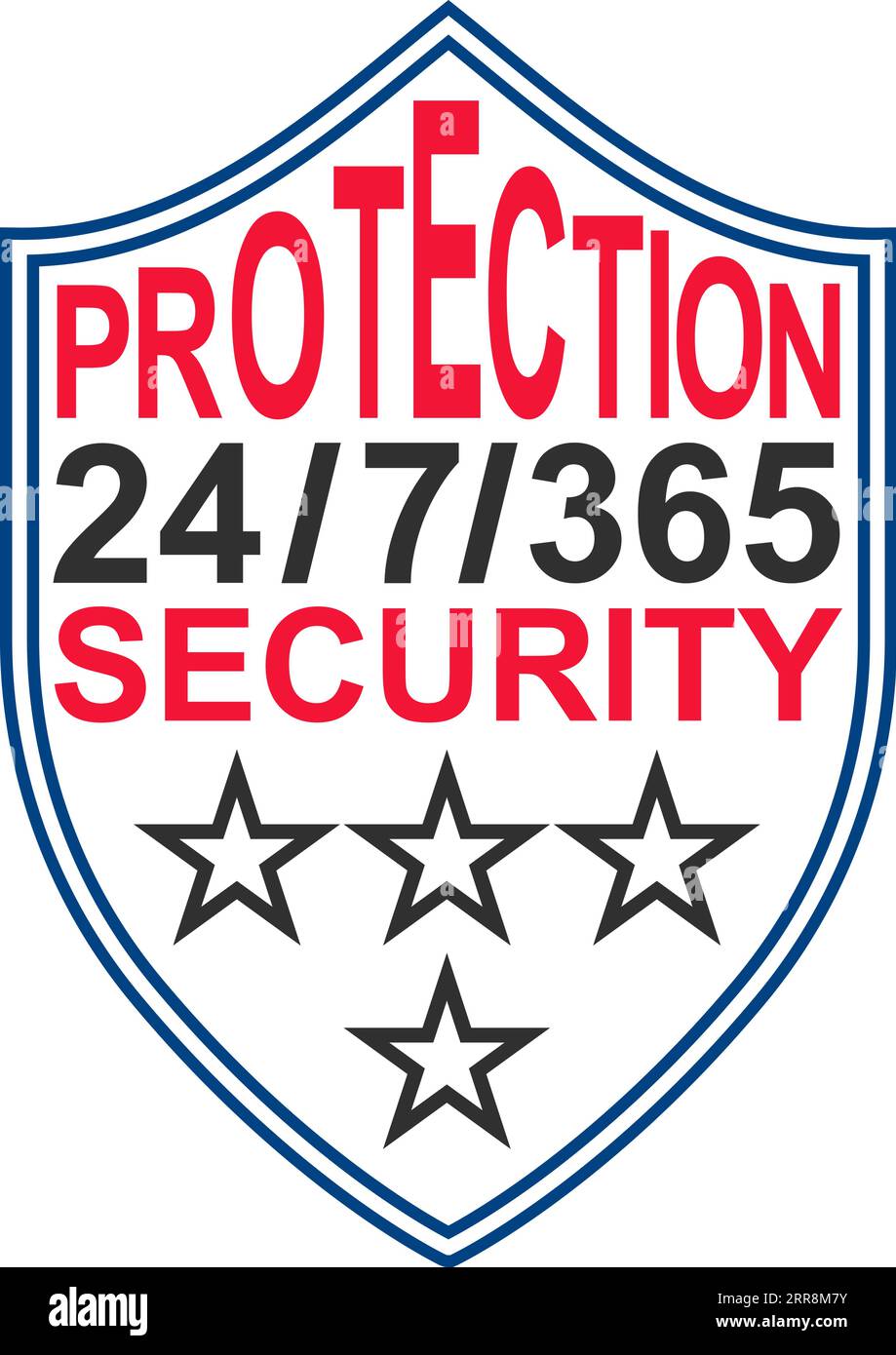 Icona segno di protezione e sicurezza Illustrazione Vettoriale