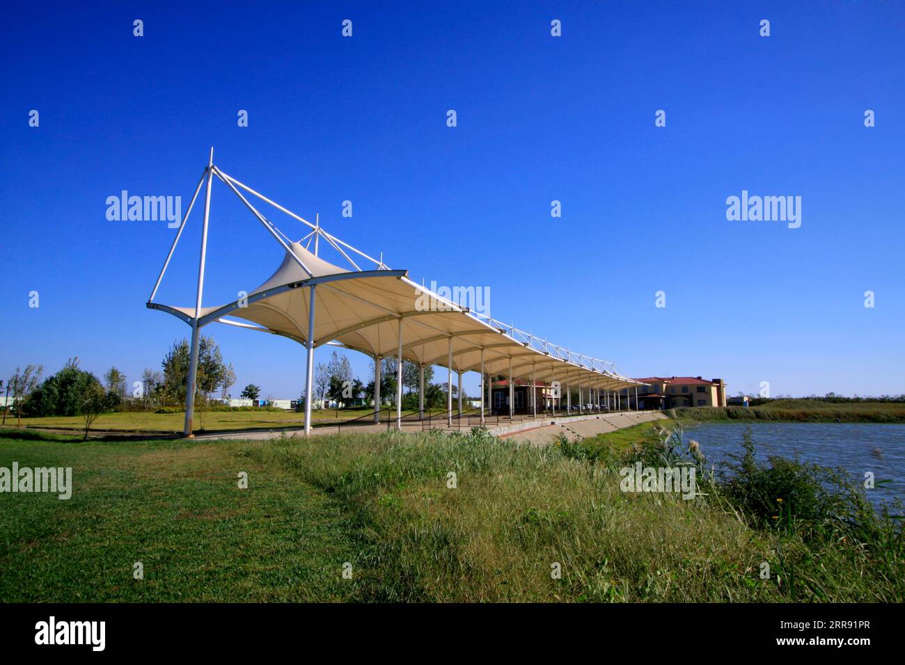 strutture ed edifici per il golf, primo piano della foto Foto Stock