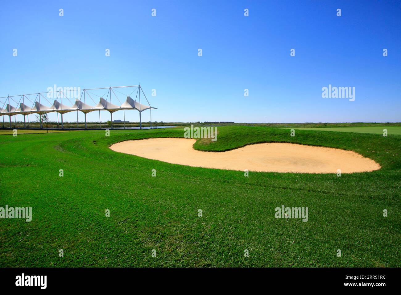 strutture ed edifici per il golf, primo piano della foto Foto Stock