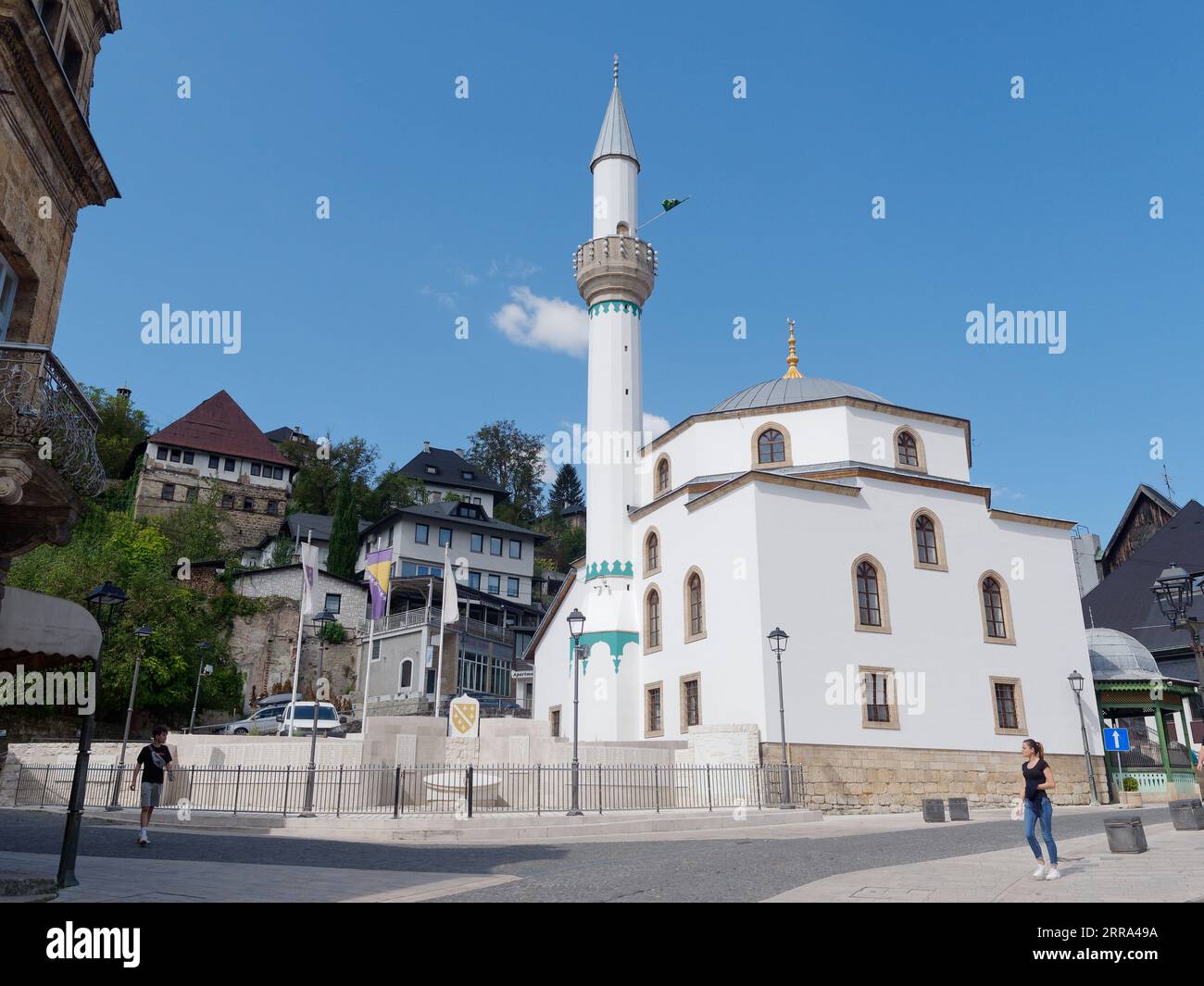 Moschea di ESMA Sultana nella città di Jajce Bosnia ed Erzegovina, 06 settembre 2023 Foto Stock