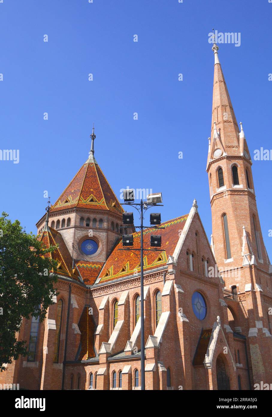 Budapest-Deli Reformatus Egyhazmege Church costruita da Samu Pecz, Szilagyi Dezso Square chiesa protestante riformata, Szilagyi Dezso ter, Budapest, Ungheria Foto Stock