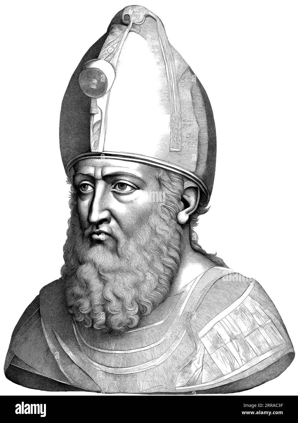 Nabucodonosor II fu il secondo re dell'Impero neo-babilonese Illustrazione Vettoriale