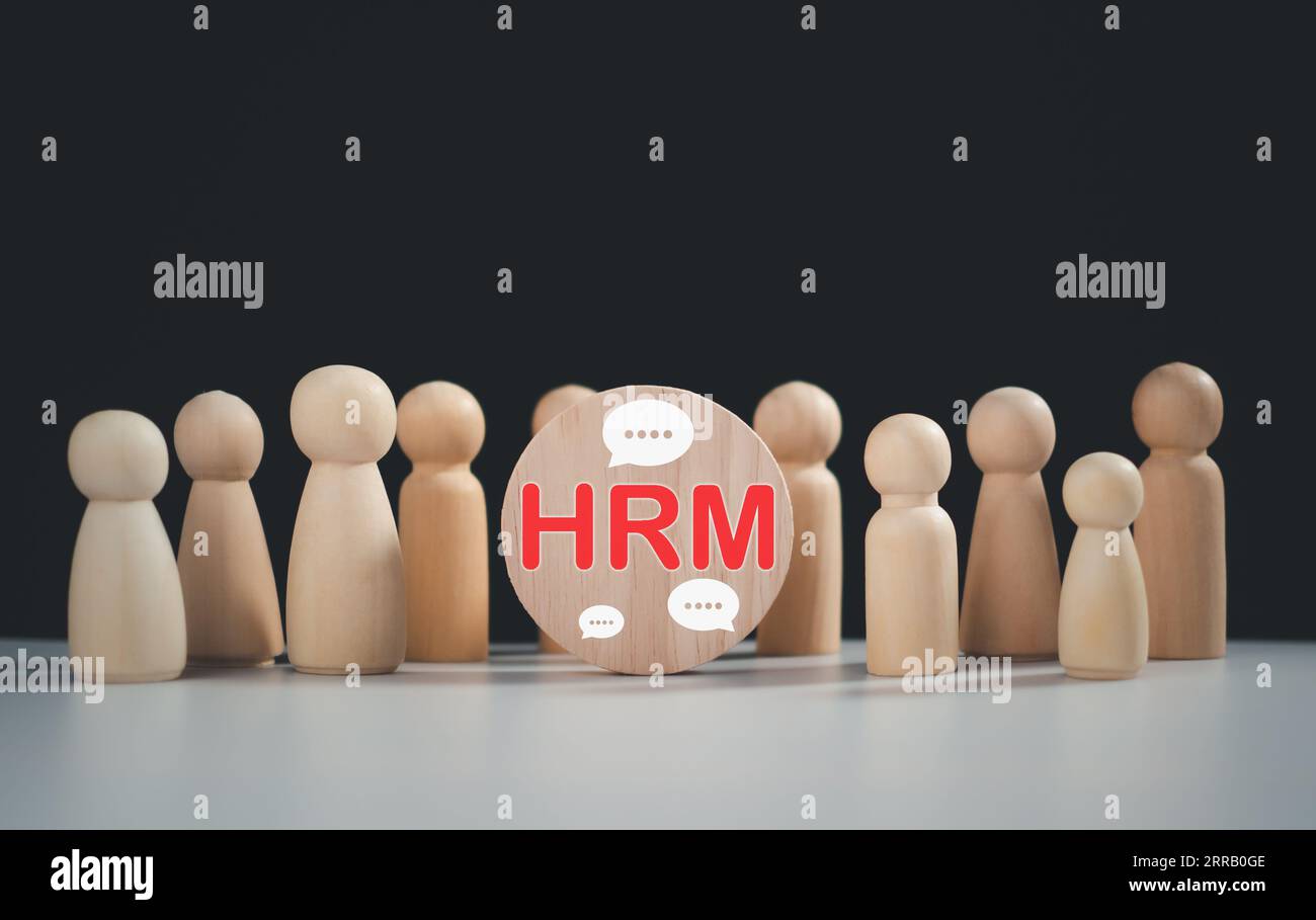 Concetto aziendale di gestione delle assunzioni. Gestione delle relazioni con struttura globale. Risorse umane. Gestione reclutamento occupazione caccia alla testa Foto Stock