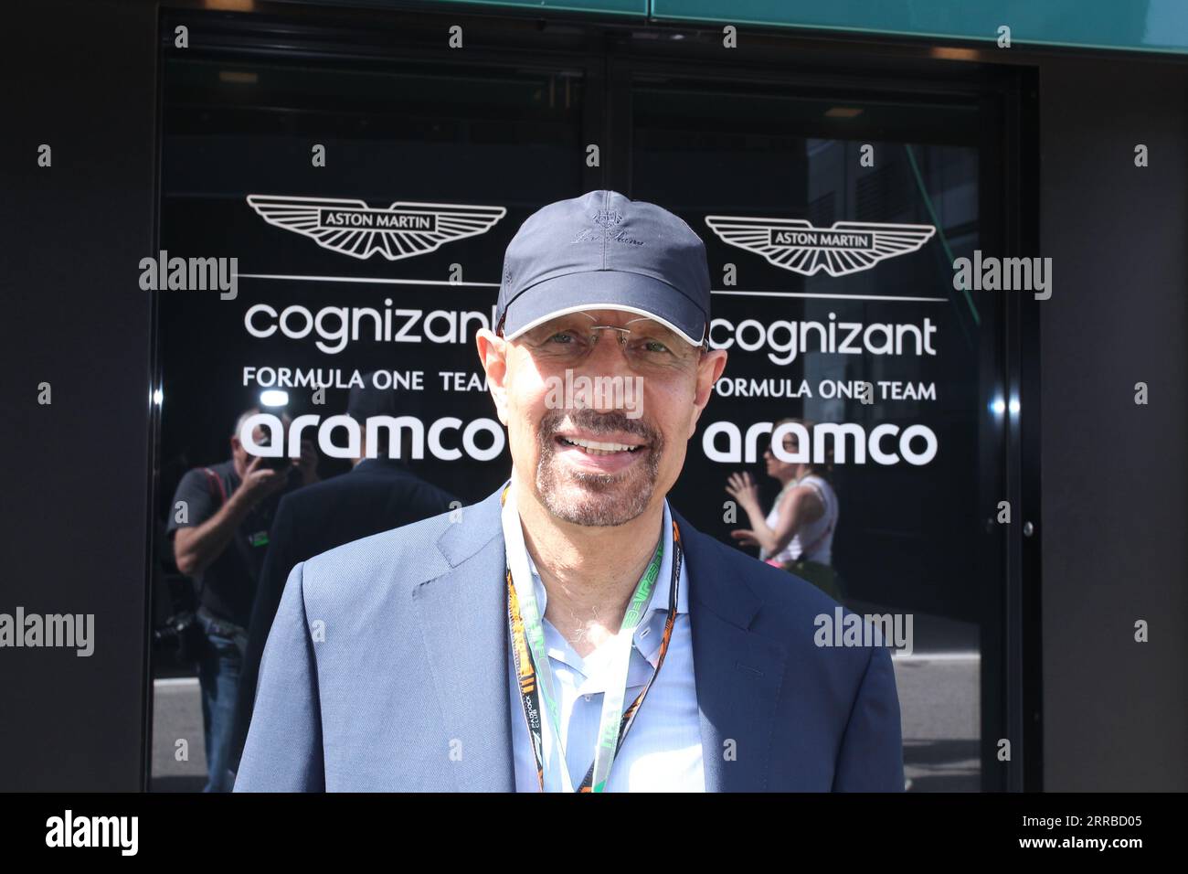 Monza, Italia. 3 settembre 2023. MONZA, Italia, 3. Settembre 2023; H. e Khalid ALFALIH, Ministro degli investimenti dell'Arabia Saudita durante la sua visita al Parco di Monza, autodromo, Formula uno, F1, Gran Premio d'Italia, Grosser Preis von Italien, GP d'Italie, Motorsport, gara, Formel1, Honorarpflichtiges foto, fee liable image, Copyright © Arthur THILL/ATP Images (THILL Arthur/ATP/SPP) credito: SPP Sport Press Photo. /Alamy Live News Foto Stock