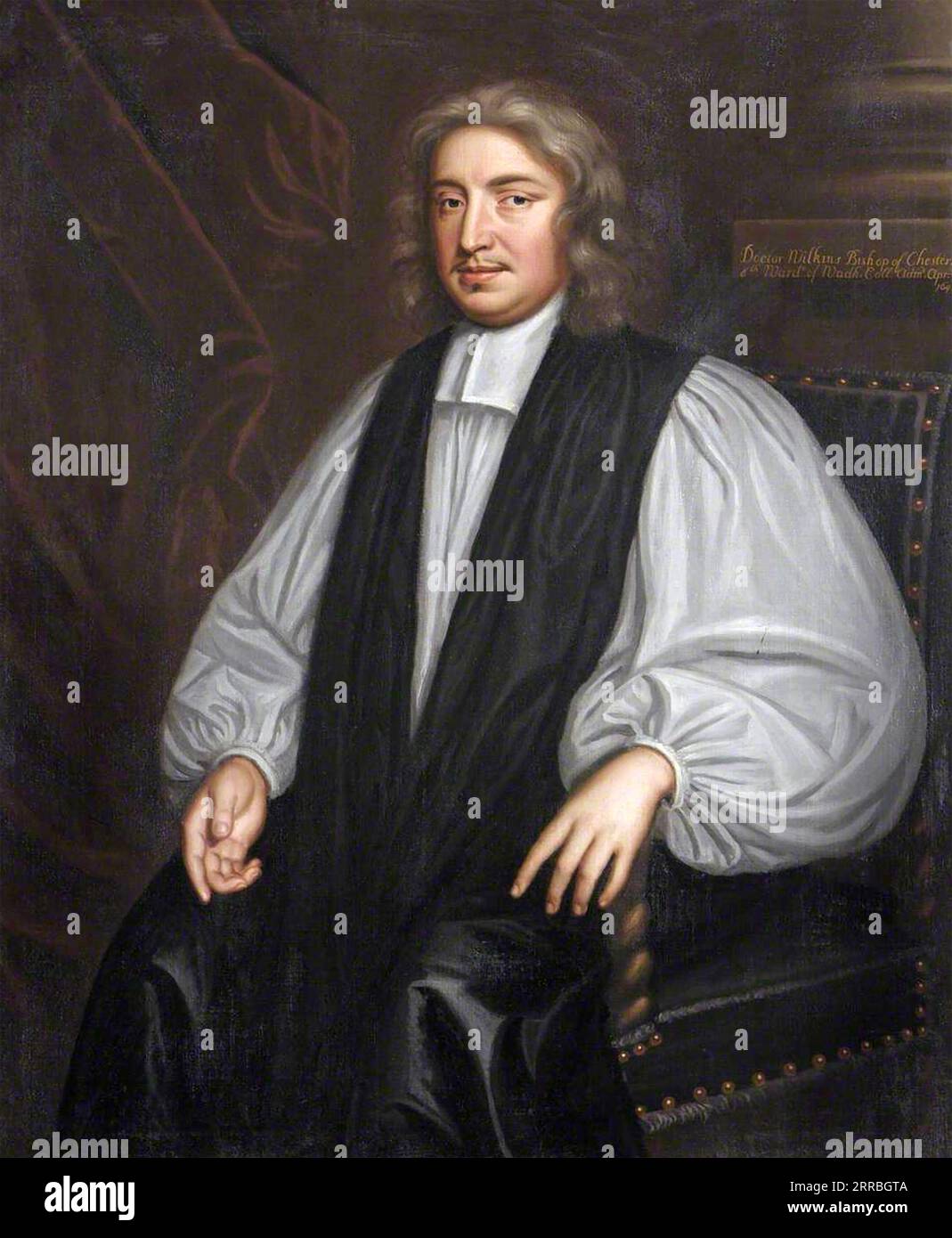 JOHN WILKINS (1614-1672) come vescovo di Chester Foto Stock