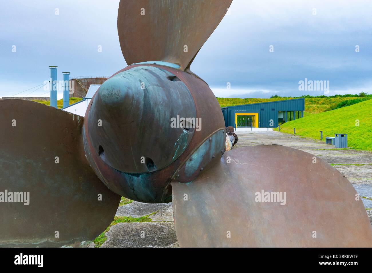 Lo Scapa Flow Museum, recentemente ampliato, si trova a Lyness, Hoy, Isole Orcadi, Scozia, Regno Unito Foto Stock