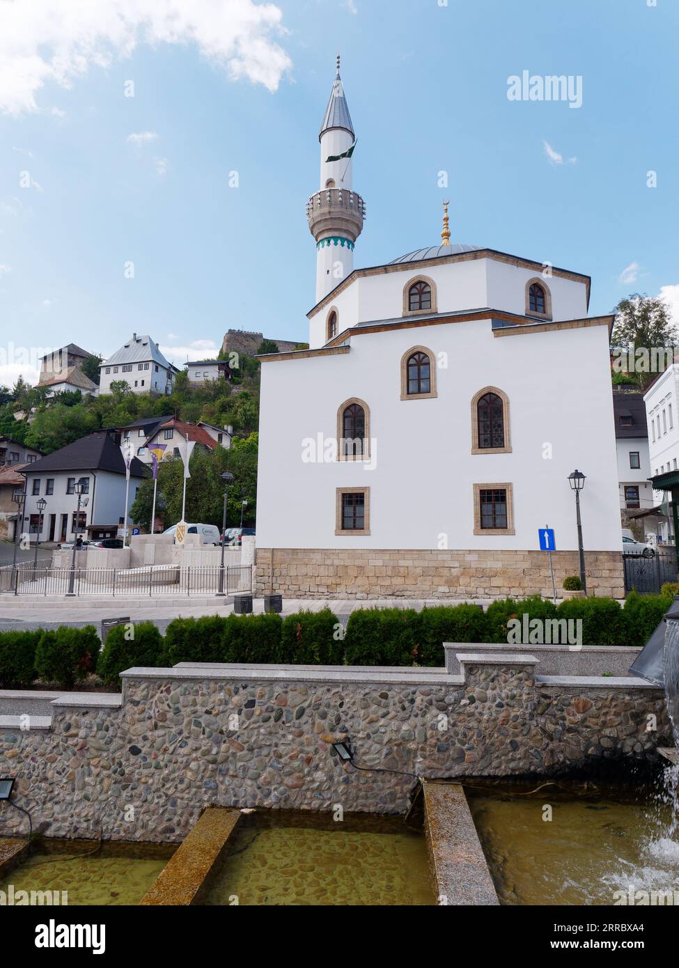 Moschea di ESMA Sultana nella città di Jajce Bosnia ed Erzegovina, 06 settembre 2023 Foto Stock