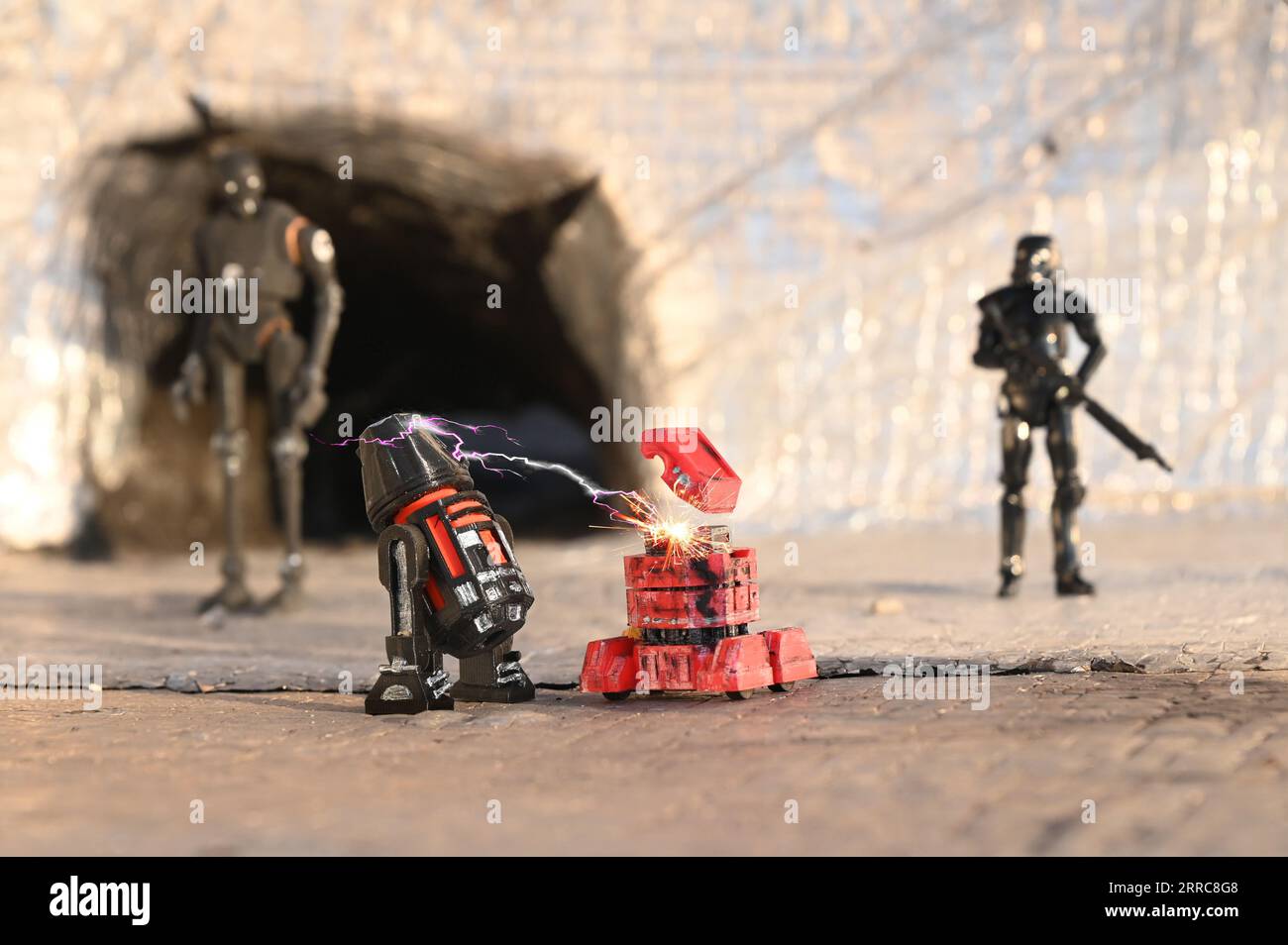 Batalla de robot, battaglia robot Foto Stock