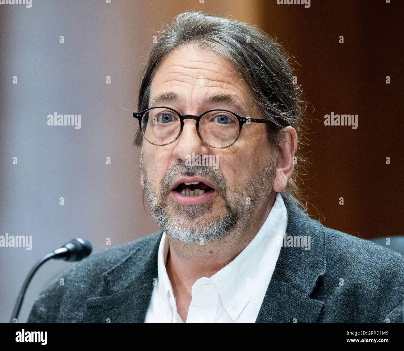 Washington, Stati Uniti. 7 settembre 2023. Rick Stevens, associate Laboratory Director - Computing, Environment and Life Sciences (CELS), Argonne National Laboratory, intervenendo all'audizione del Senate Energy and Natural Resources Committee presso il Campidoglio degli Stati Uniti. Credito: SOPA Images Limited/Alamy Live News Foto Stock