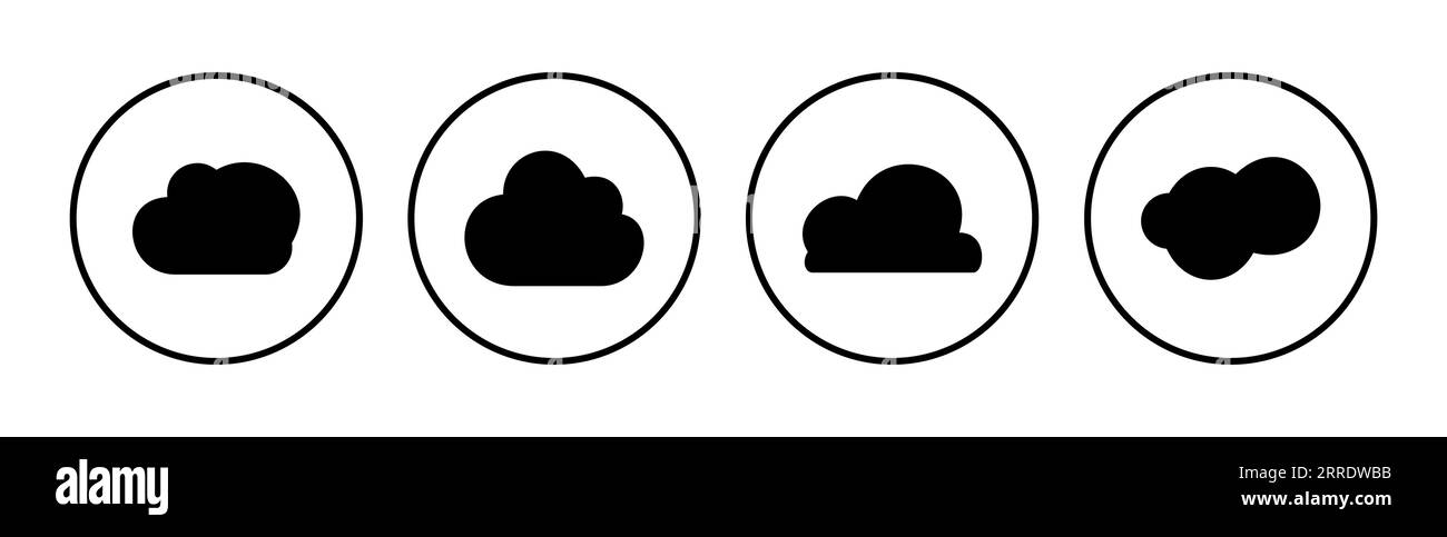 Vettore icona nuvola. dati cloud. servizi cloud Illustrazione Vettoriale