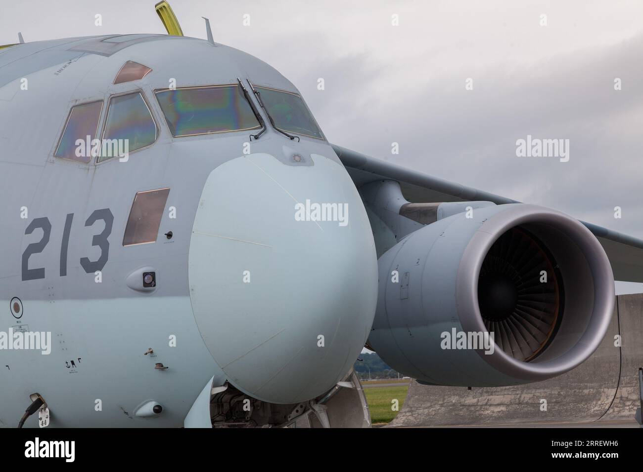 Tokyo, Giappone. 20 maggio 2023. Un aereo da trasporto militare Kawasaki C2 della JSDF presso la base aerea di Yokota a Fussa. (Foto di Damon Coulter/SOPA Images/Sipa USA) credito: SIPA USA/Alamy Live News Foto Stock