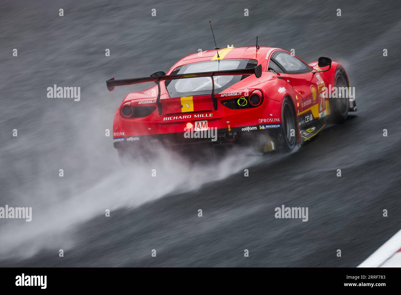 Oyama, Japon. 8 settembre 2023. 21 KOIZUMI Hiroshi (jpn), MANN Simon (usa), COZZOLINO Kei (jpn), AF Corse, Ferrari 488 GTE Evo, azione durante la 6 ore di Fuji 2023, 6° prova del Campionato Mondiale di Endurance 2023 FIA, dal 7 al 10 settembre 2023 sul Fuji Speedway, a Oyama, Giappone - foto Florent Gooden/DPPI Credit: DPPI Media/Alamy Live News Foto Stock