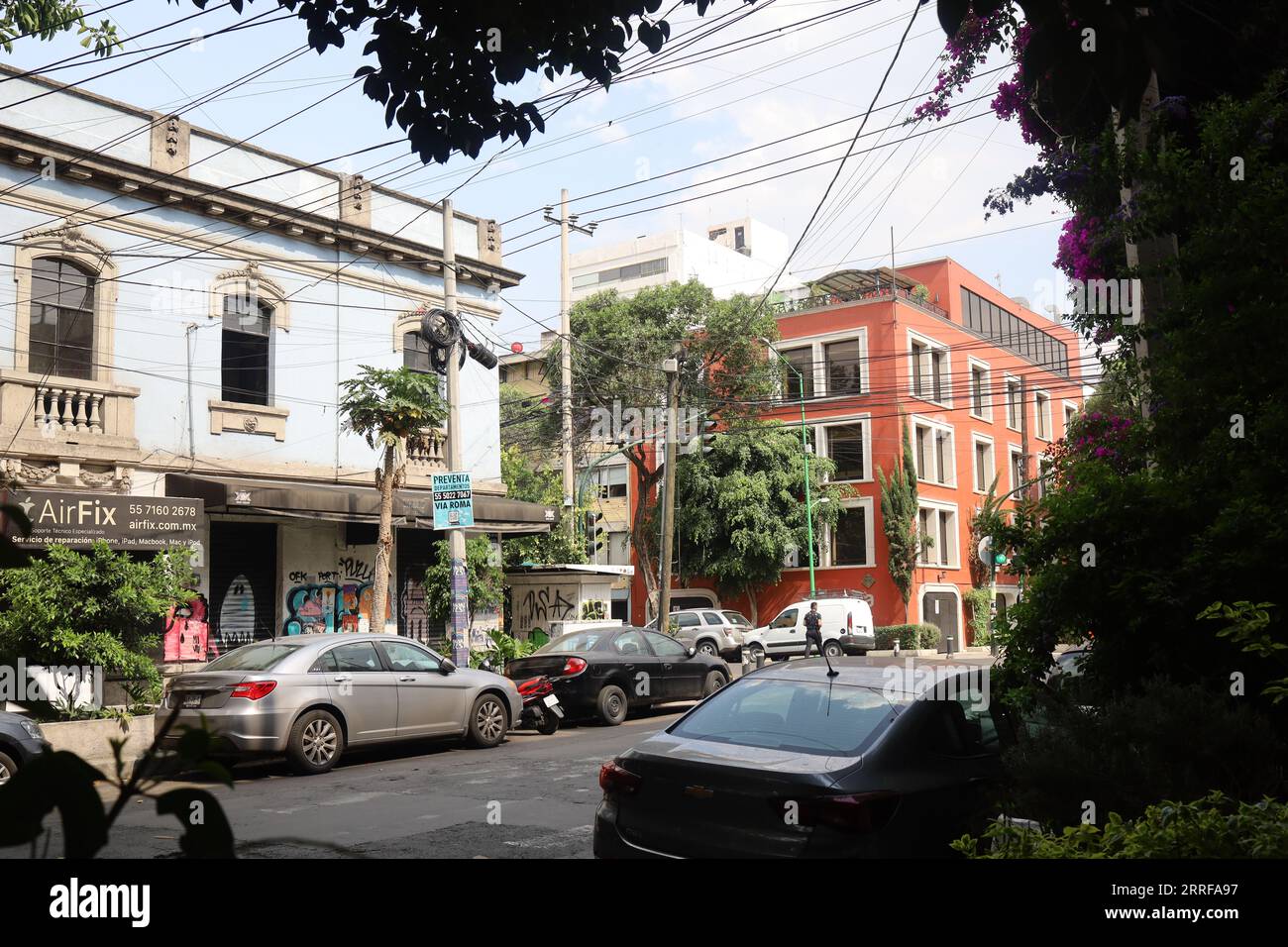 Via Roma Norte, CDMX Foto Stock
