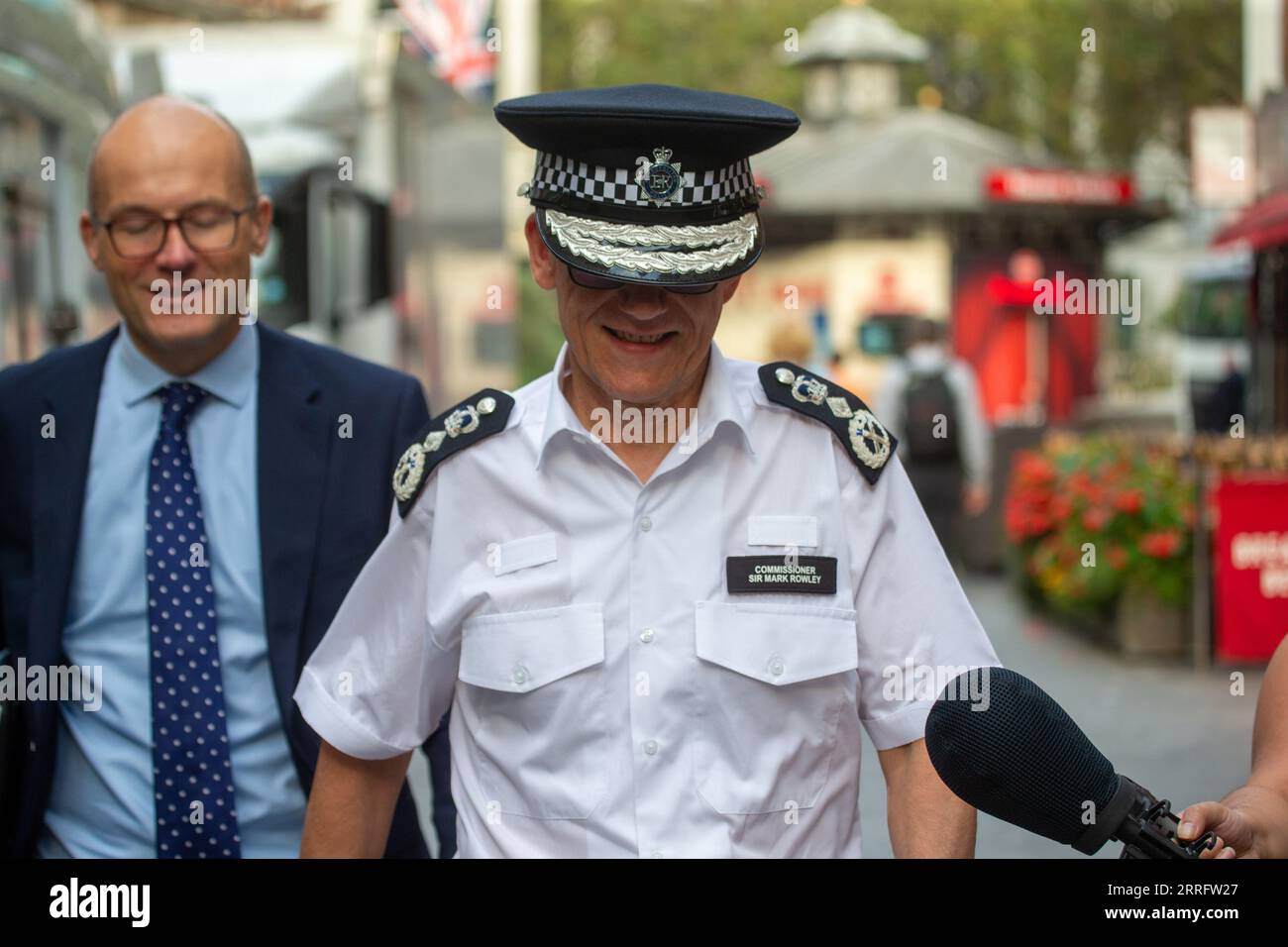 Londra, Regno Unito. 8 settembre 2023. Mark Rowley, Commissario della polizia della metropoli, è visto a Westminster come appare su LBC..Credit: Tayfun salci / Alamy Live News Foto Stock