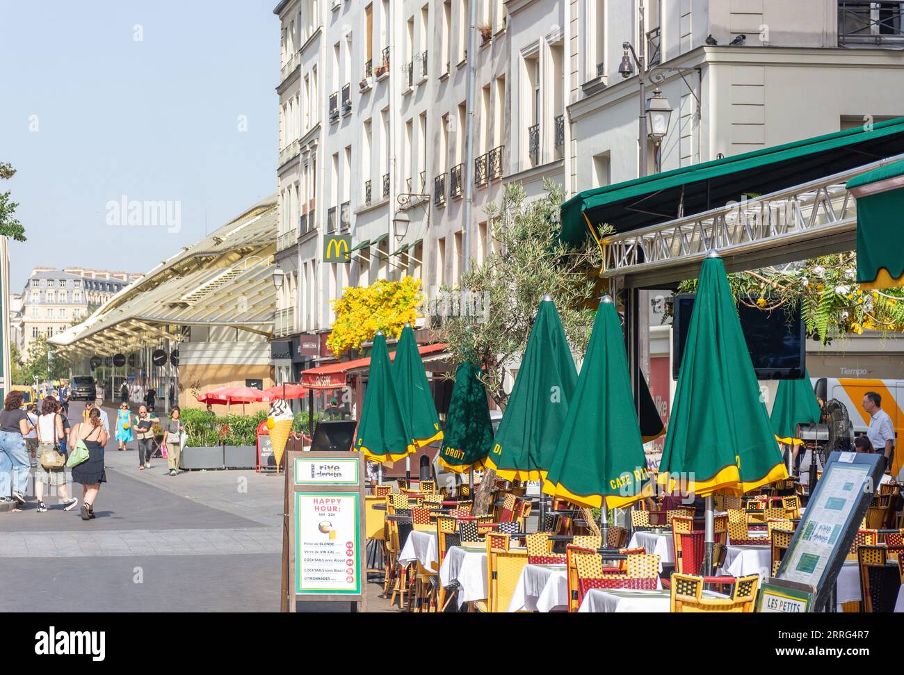 Café Rive Droite, Rue Berger, Beaubourg, Parigi, Île-de-France, Francia Foto Stock