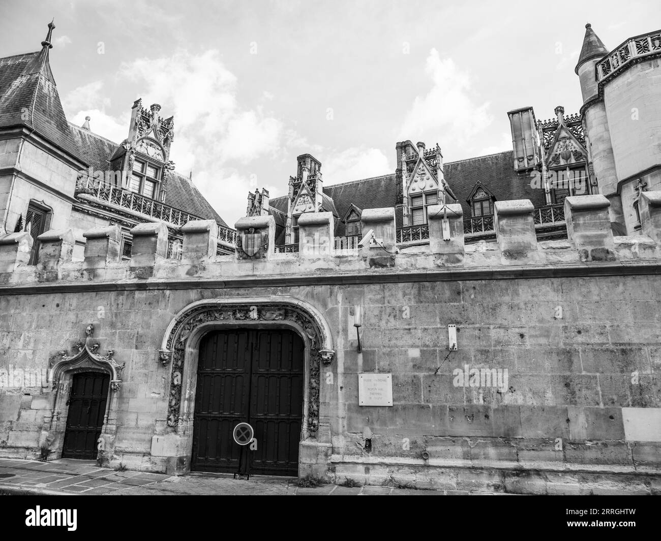 Bianco e nero, Museo Cluny, Museo Nazionale del Medioevo, Musée de Cluny, Musée National du Moyen Âge, Parigi, Francia, Europa, UE. Foto Stock