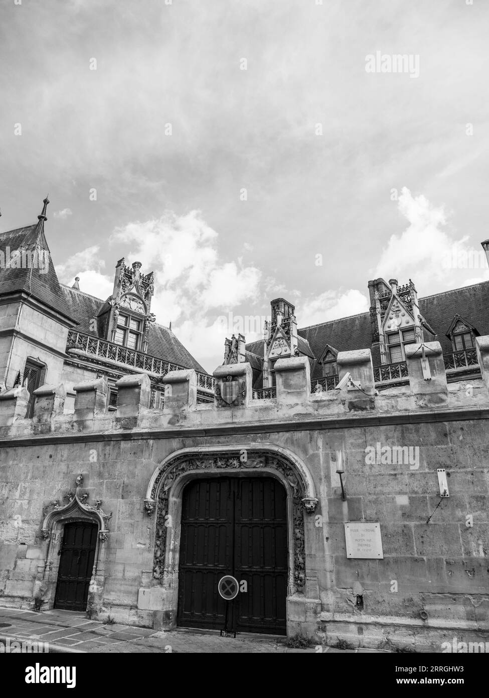 Bianco e nero, Museo Cluny, Museo Nazionale del Medioevo, Musée de Cluny, Musée National du Moyen Âge, Parigi, Francia, Europa, UE. Foto Stock