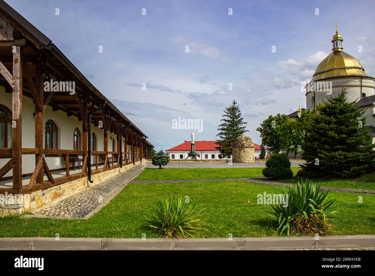 Hoshiv, Ucraina - 30 agosto 2023: Complesso monastico basiliano a Yasna Hora a Hoshiv, Ucraina Foto Stock