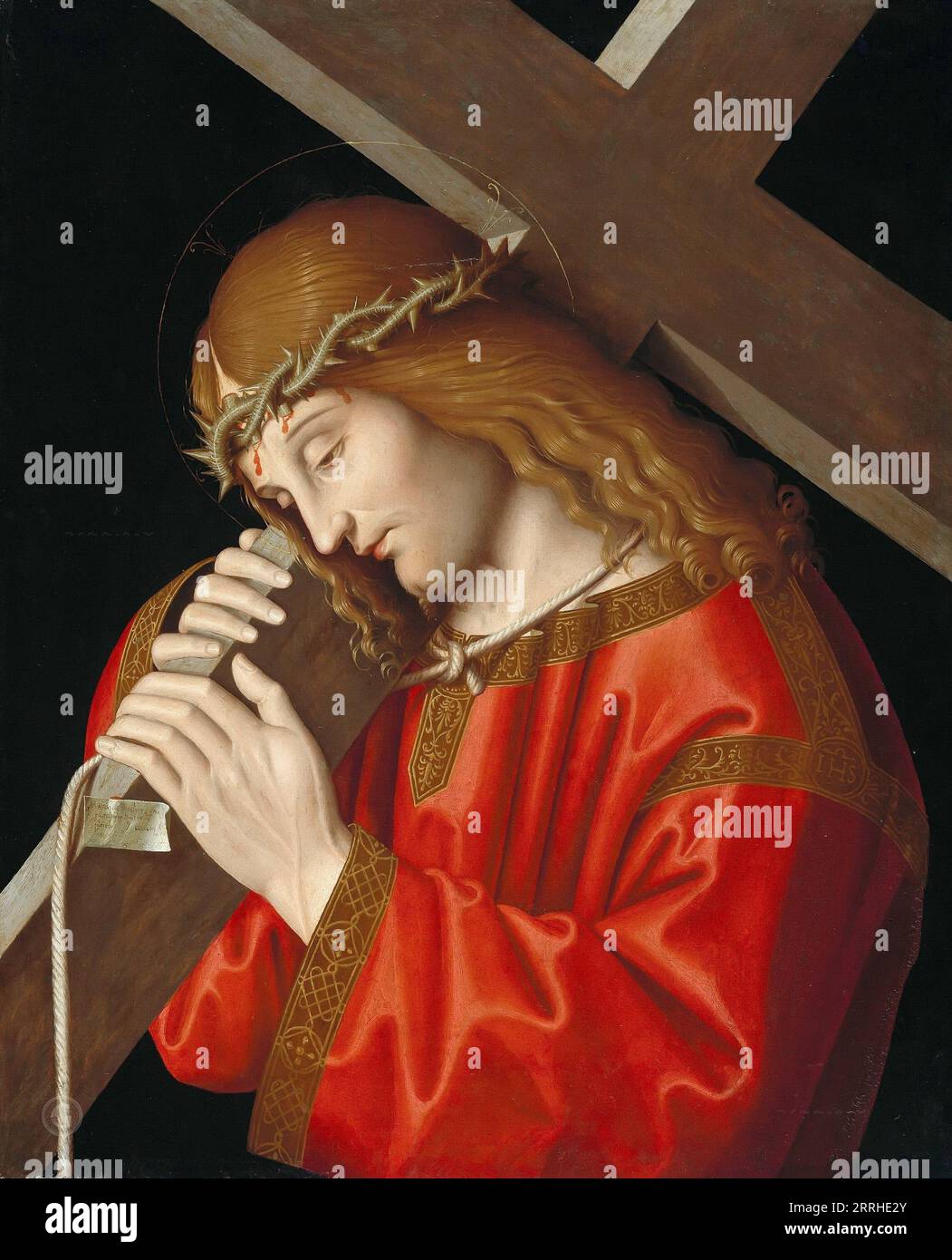 Marco Palmezzano (c.1459-c.1539) - Cristo che porta la Croce 1503. Foto Stock