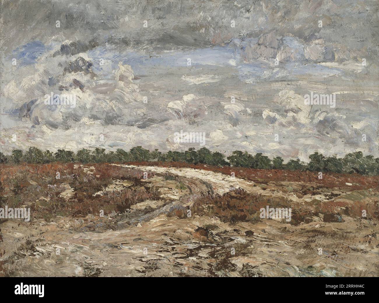 Wild Country nella Foresta di Fontainebleau, 1876. Informazioni aggiuntive: Mentre Ulf, figlio dell'artista e#x2019, gira tra i tronchi di betulla, il suo corpo assume una posa simile agli alberi sottili e morbidi. La natura nordica era un tema comune nell'arte degli anni '1890, ma le scene diurne di Carl Larsson&#x2019 con betulle bianche si distinguevano dalle abituali vedute al crepuscolo (specialmente con i pini contro i tramonti). L'ambientazione è Bullerholmen, un'isola nel fiume Sundborn, dove la famiglia Larsson era solita andare in barca a remi per fare il bagno. Ulf, che ha undici anni in questo dipinto, morì nel 1905 dopo un'appendectomia fallita. Foto Stock