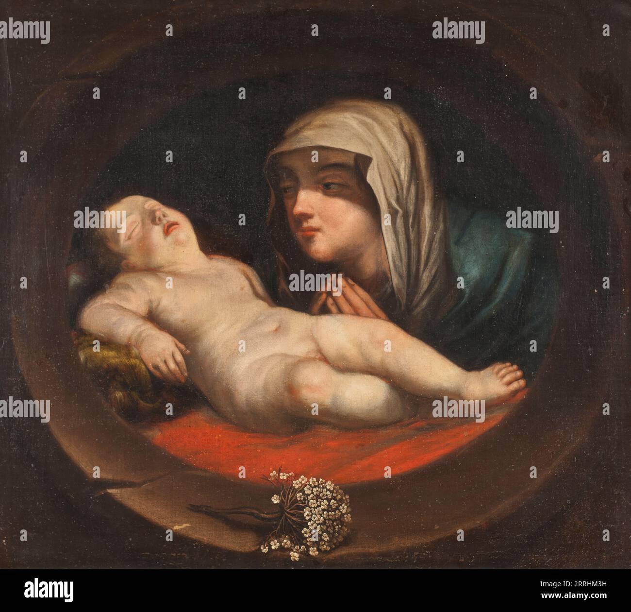 Mary con il bambino, data sconosciuta. Foto Stock