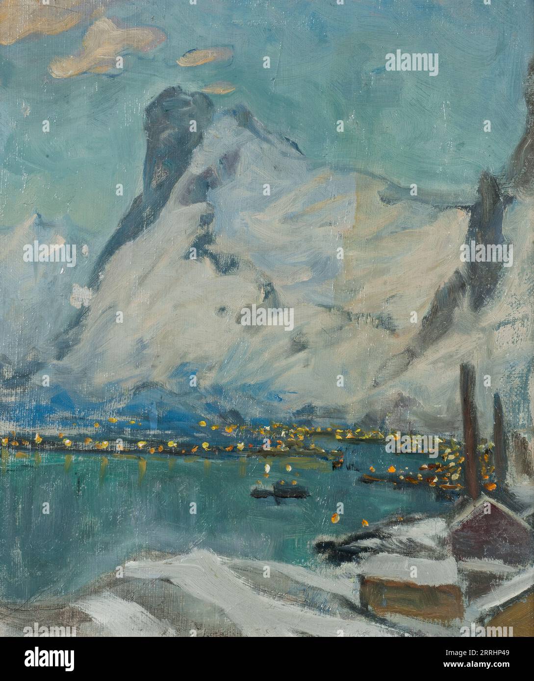 Lofoten alla luce della sera. Studio, 1915. Foto Stock