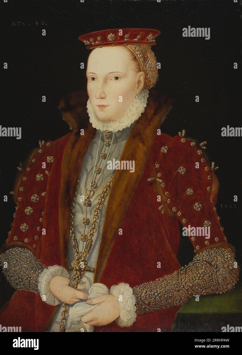 Elisabetta i d'Inghilterra (1533-1603), The Gripsholm Portrait, 1563. Foto Stock