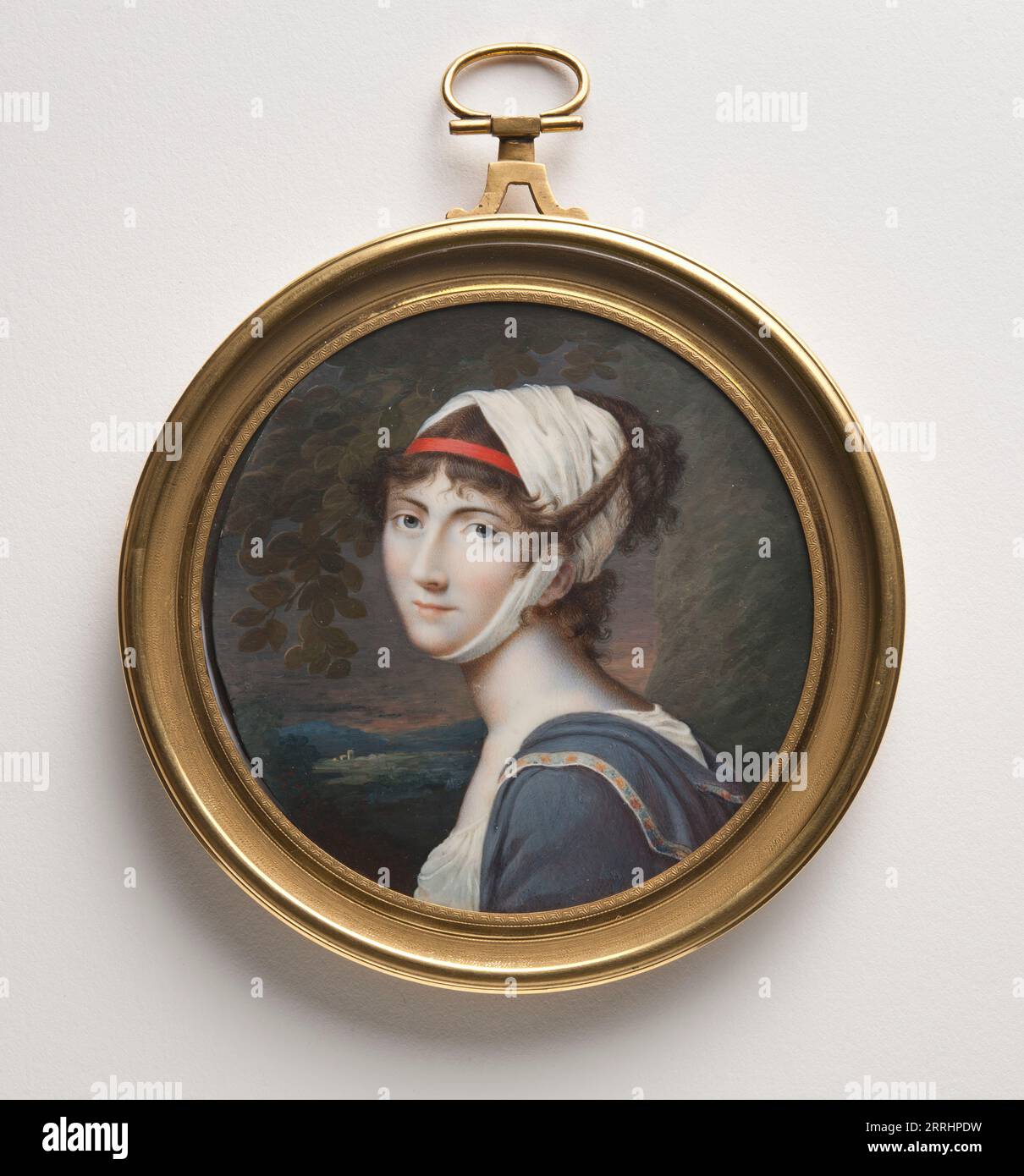 Marie-Victoire Jaquotot (1772-1855), prima metà del XIX secolo. Ulteriori informazioni: Questa miniatura in avorio è stata dipinta da Nicolas-Jean Otthenin, dopo un dipinto su una targa di porcellana di &#xc9;tienne-Charles le Guay, primo marito della sitter Marie Victoire Jaquotot e lui stesso un pittore di grande successo. Foto Stock