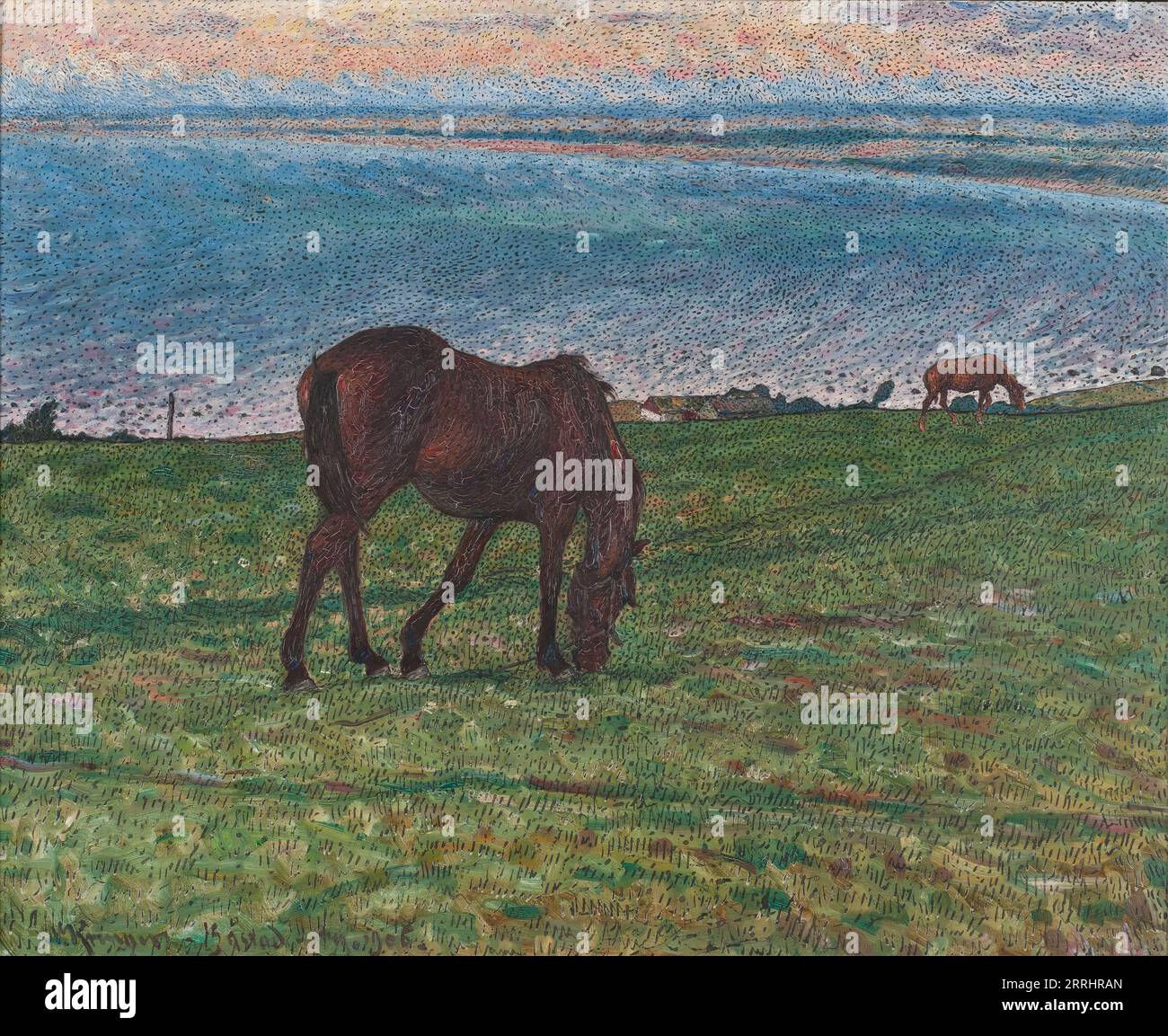 Sera ad agosto 1906. Foto Stock