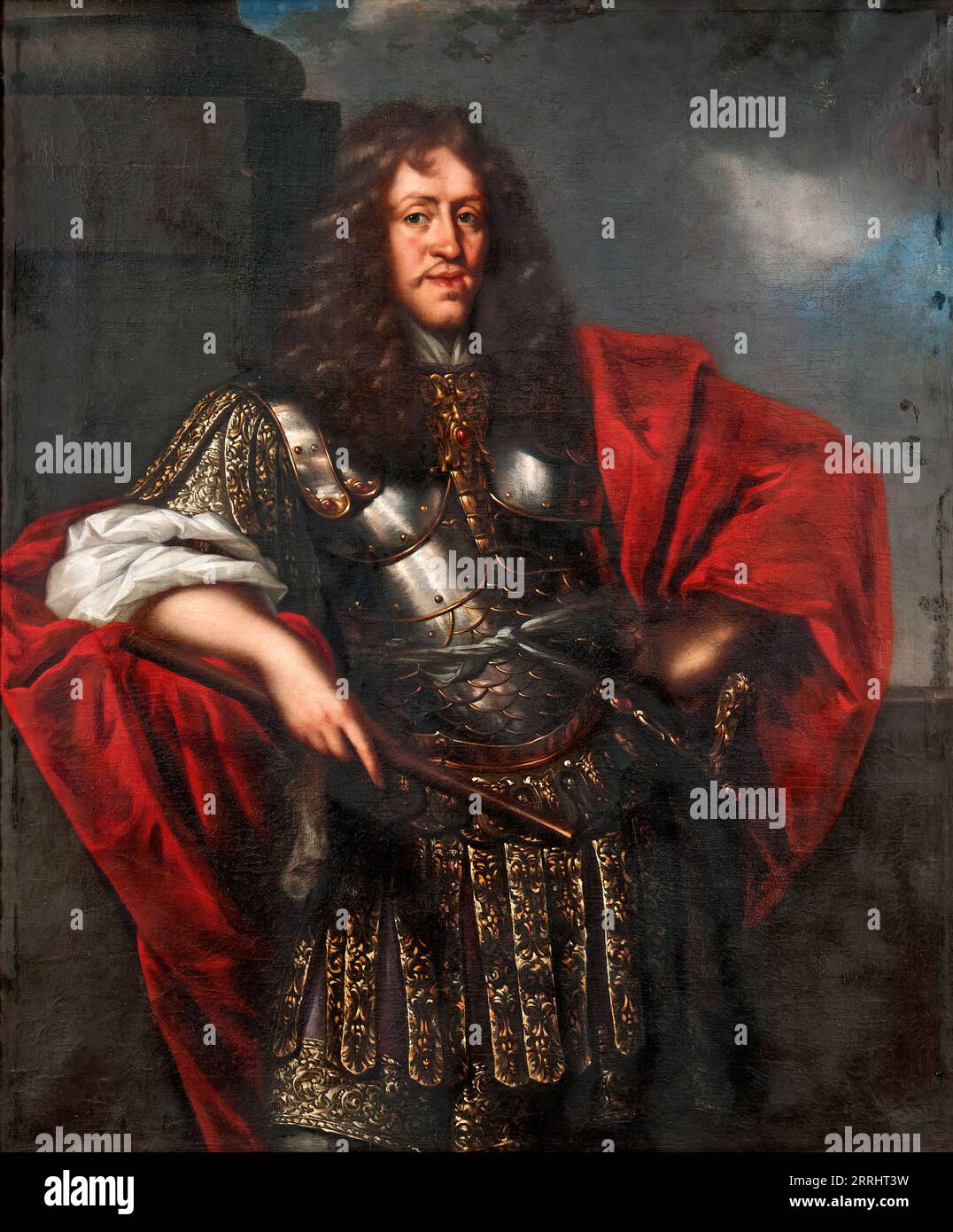 Adolf Johan t.e. (1629-1689), conte palatino di Zweibr&#xfc;cken, duca di Stegeborg sposò 1. Elsa Beata Brahe, 2 anni. Elsa Elizabet Brahe, XVII secolo. Foto Stock