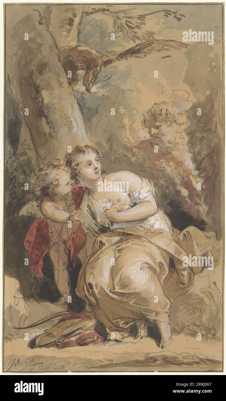 Callisto, Amor e Giove con l'aquila, 1746. Foto Stock