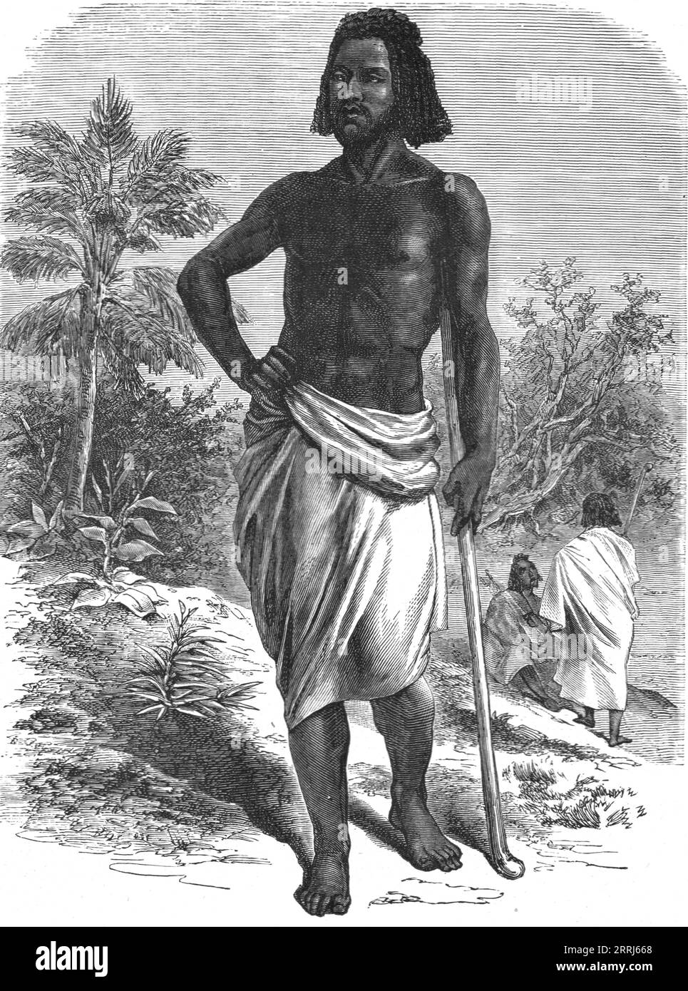 "Beni-'Amir Arab; Un viaggio attraverso Soudan e l'Abissinia occidentale, con Reminiscenze della prigionia", 1875. Da, "Illustrated Travels" di H.W. Bates. [Cassell, Petter e Galpin, c1880, Londra] Foto Stock