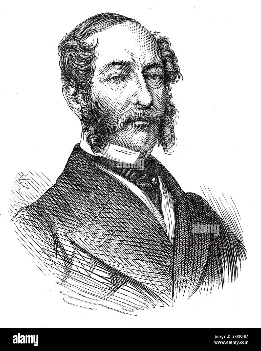 Lord Gerard, 1876 anni. Robert Tolver Gerard, che di recente è diventato Barone Gerard di Byrn, nella contea palatina di Lancaster, è il rappresentante di una vecchia famiglia cattolica del Lancashire, uno dei cui antenati fu creato baronetto il giorno della prima istituzione dell'ordine nel 1611...entrò nell'esercito [britannico] nel 1837, divenne tenente colonnello del Lancashire Yeomanry nel 1855 e fu nominato aiutante di campo della regina nel 1869. Sembra che non abbia preso parte molto attiva nella vita pubblica al di fuori della sua contea e distretto, e la sua parìa lo farebbe Foto Stock