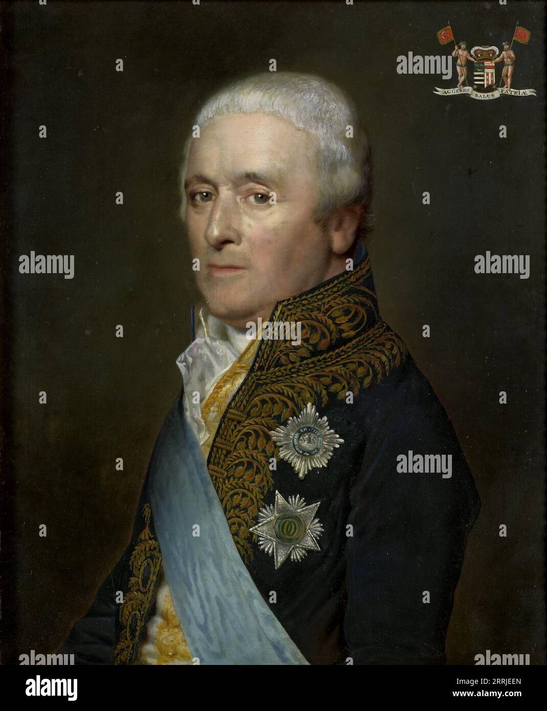 Adriaen Pieter Twent (1745-1816), conte di Rosenburg, ministro delle acque interne, ministro degli interni e ciambellano di re Luigi Napoleone, 1809. Foto Stock