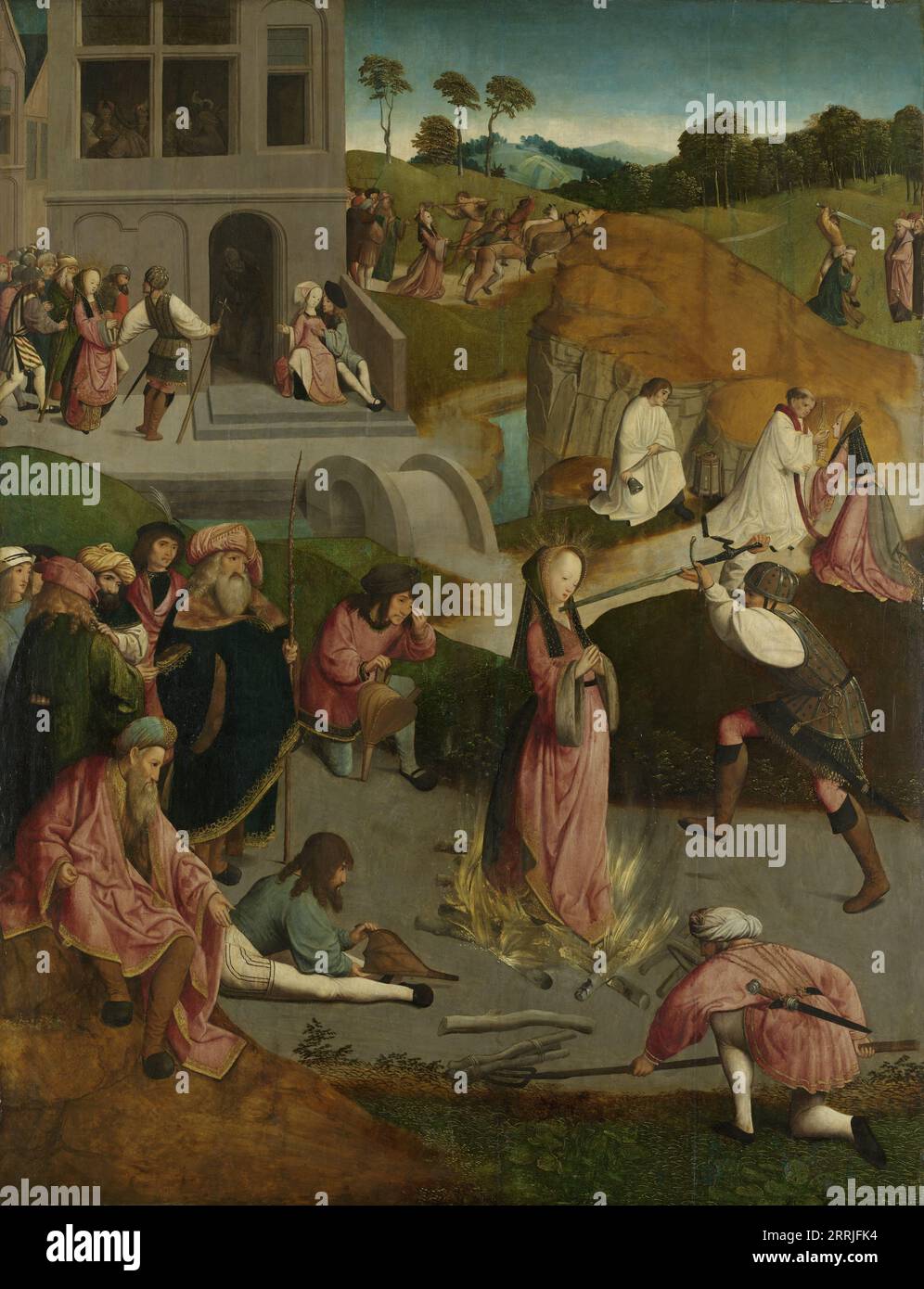 Il Martirio di Santa Lucia, c.1505-c.1510. Foto Stock