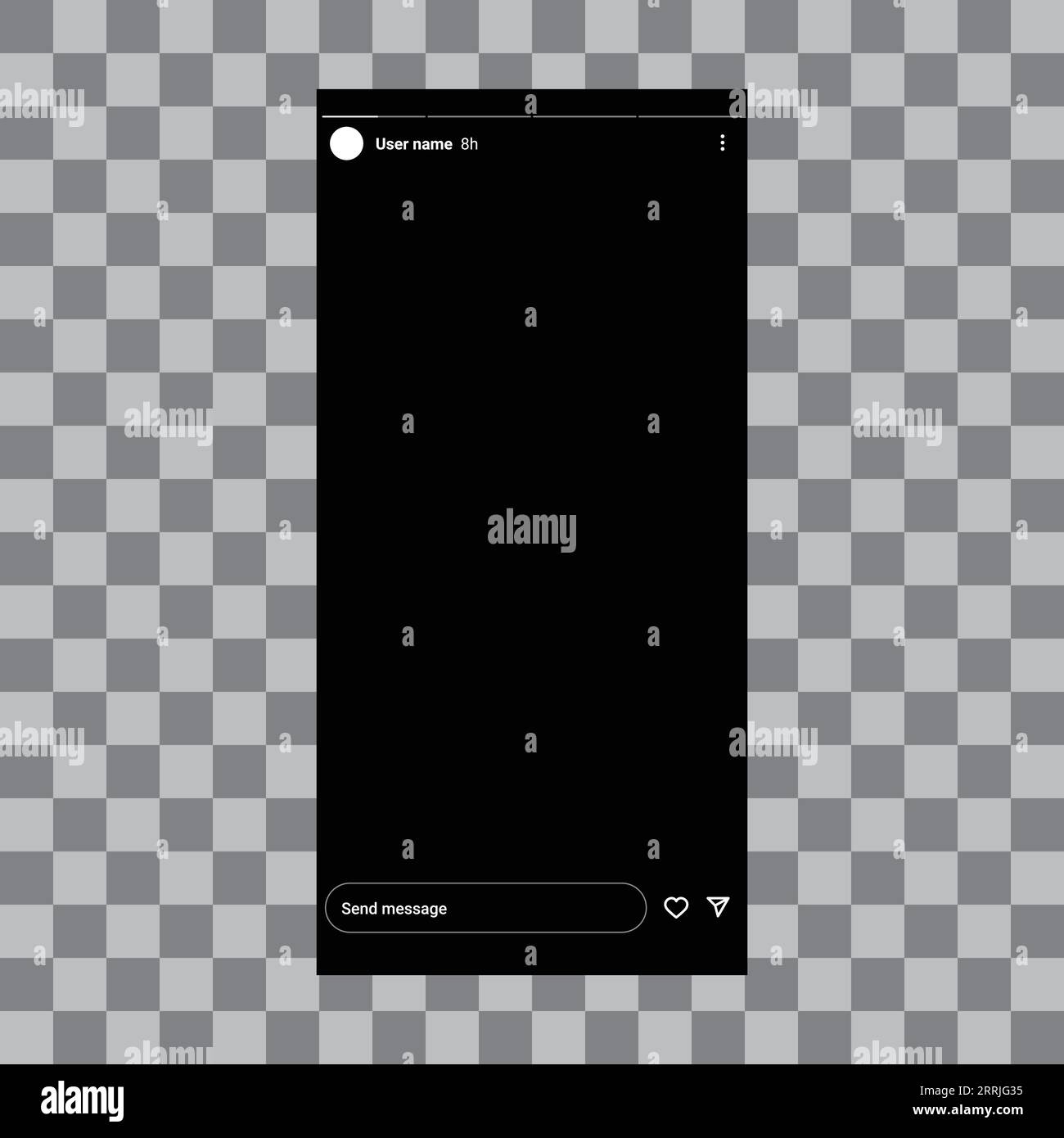 Sfondo dell'interfaccia utente mockup del post della storia di Instagram Illustrazione Vettoriale Sfondo dell'interfaccia utente mockup del post della storia di Instagram Illustrazione Vettoriale